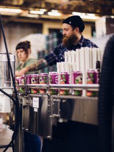 Against the Grain Canning Line with People