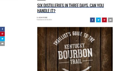 Thrillist: Six Distilleries in Three Days. Can You Handle It?