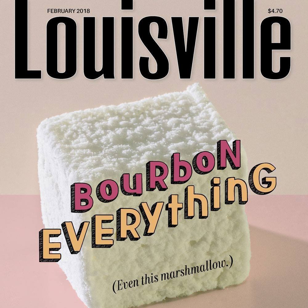 Louisville Magazine Cover Art for Bourbonism Story - Feb 2018 issue