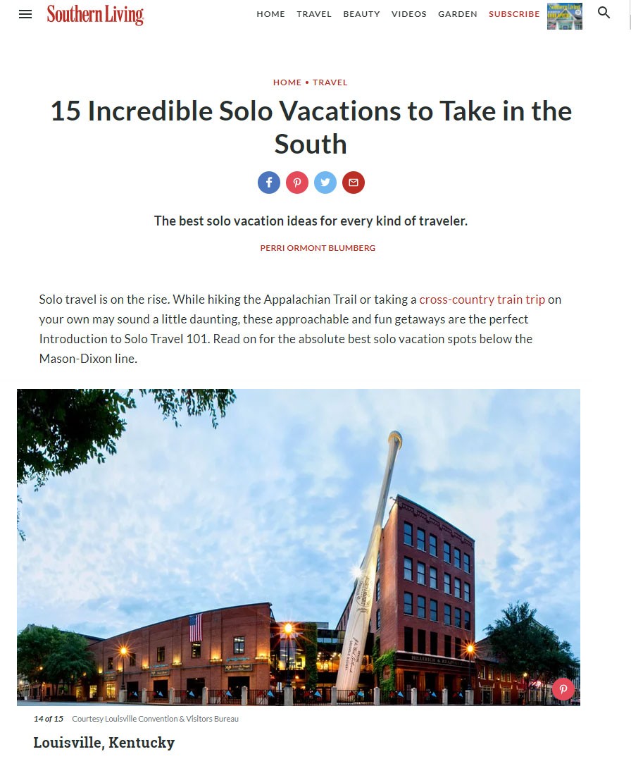 Southern Living Solo Vacations