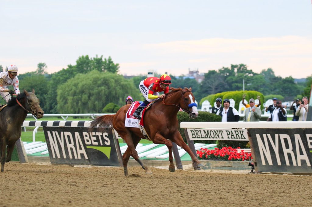 Justify Wins the Belmont Stakes Earning the Triple Crown