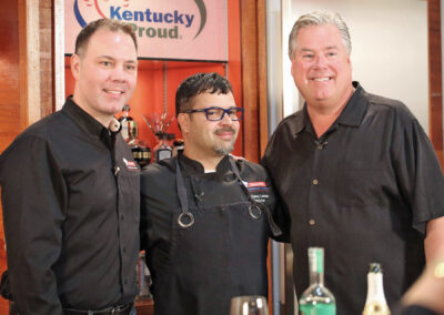 Chefs during a taping of Secrets of Bluegrass Chefs