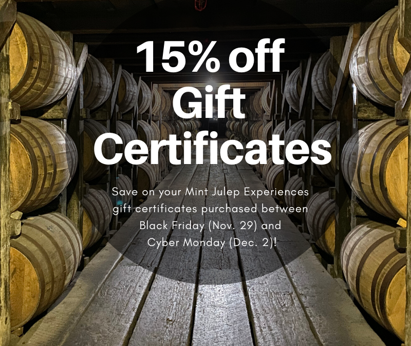 Black Friday 2019: Gift Certificates Are 15% Off For A Limited Time