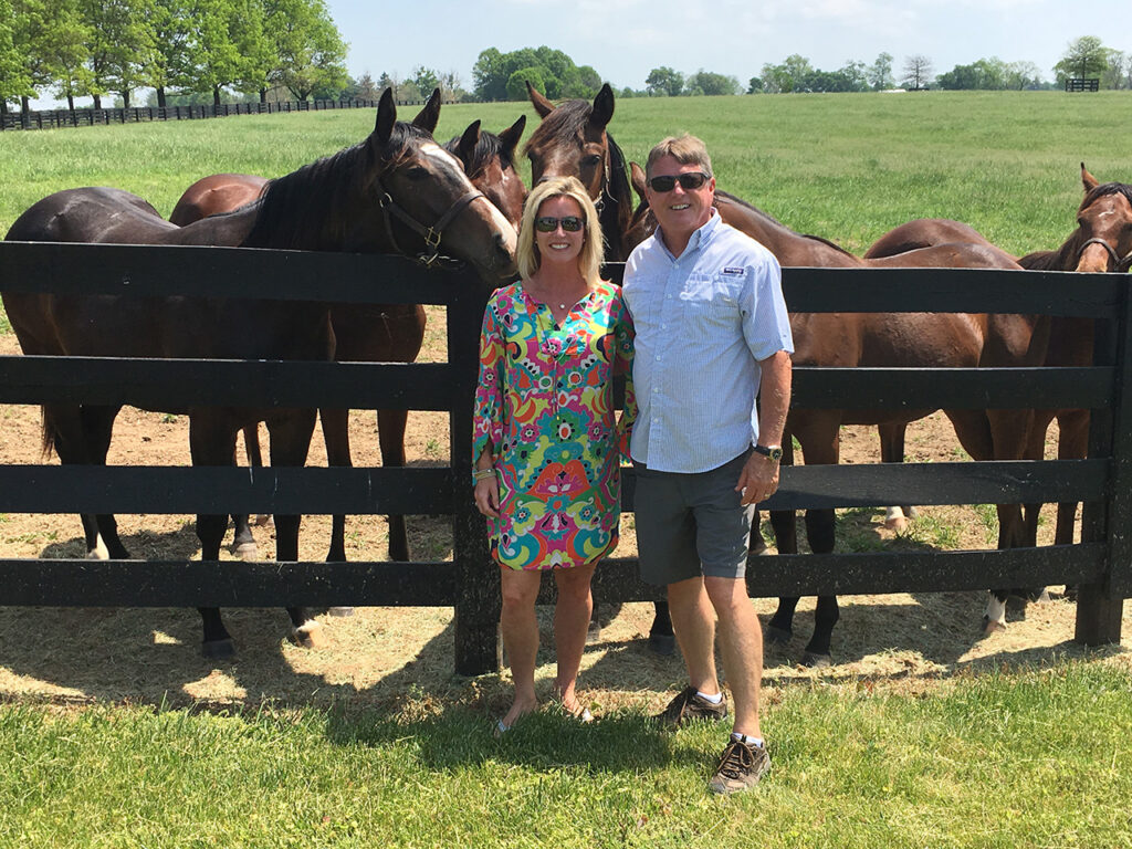 Scarlett and Skip Irby on Kentucky Horse Farm Tour with Mint Julep Experiences Louisville