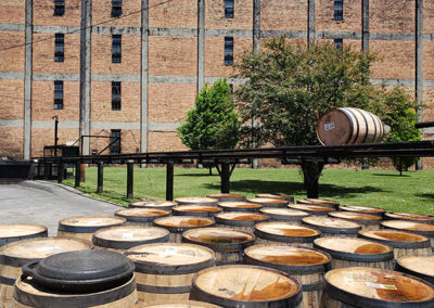 Bourbon Barrels in Bourbon Country