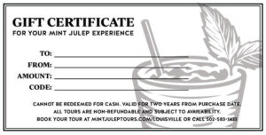Louisville Gift Certificate Template