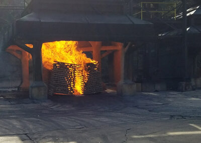 Jack Daniel's Rick Yard with Burning Pallets