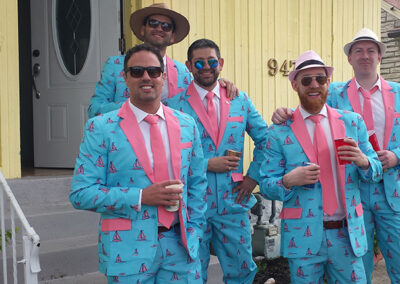 Guys Dressed Up for Derby Week Events