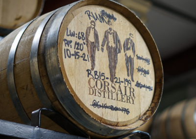 Corsair Distillery barrel on Craft TN Whisky Tour