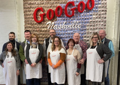 group at googoo nashville on custom food tour