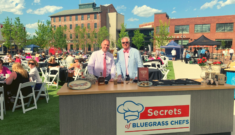 outdoor taping of secrets of bluegrass chefs in louisville