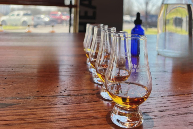 elevated bourbon tasting experience at heaven hill