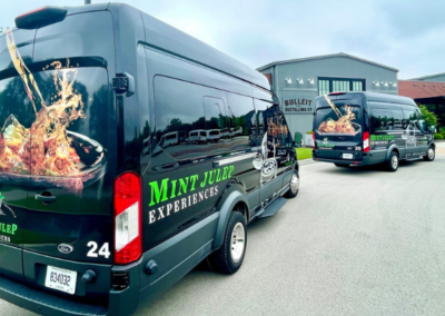 black mint julep experiences buses on kentucky bourbon trail